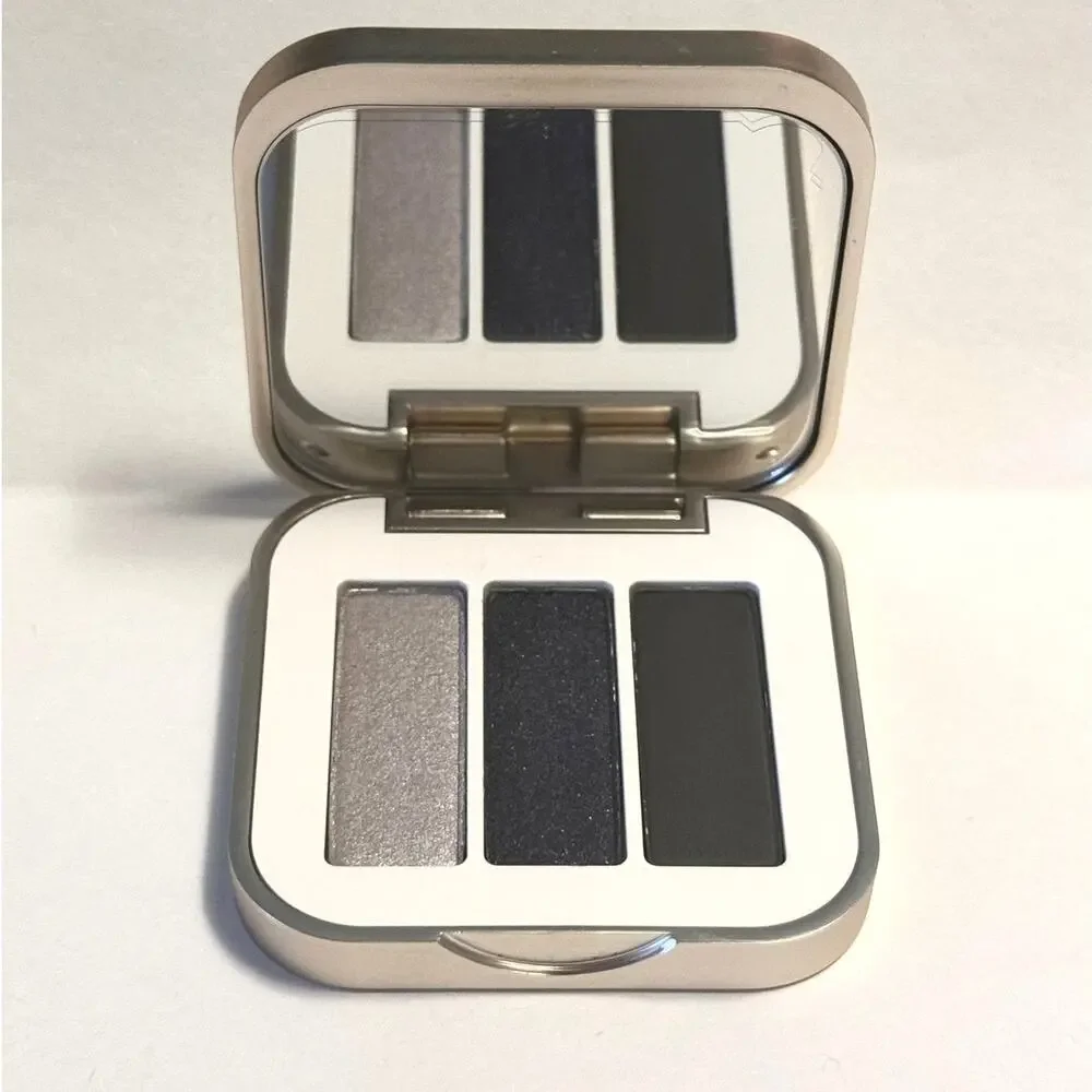 Jane Iredale PurePressed Eye Shadow Triple – Blue Hour – Grey Deep Blue Charcoal